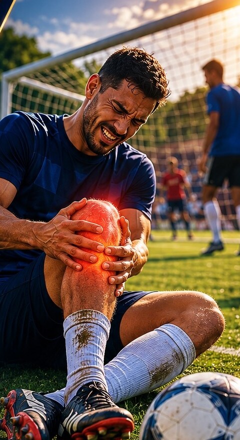 Se machucou praticando um esporte ou atividade de lazer?