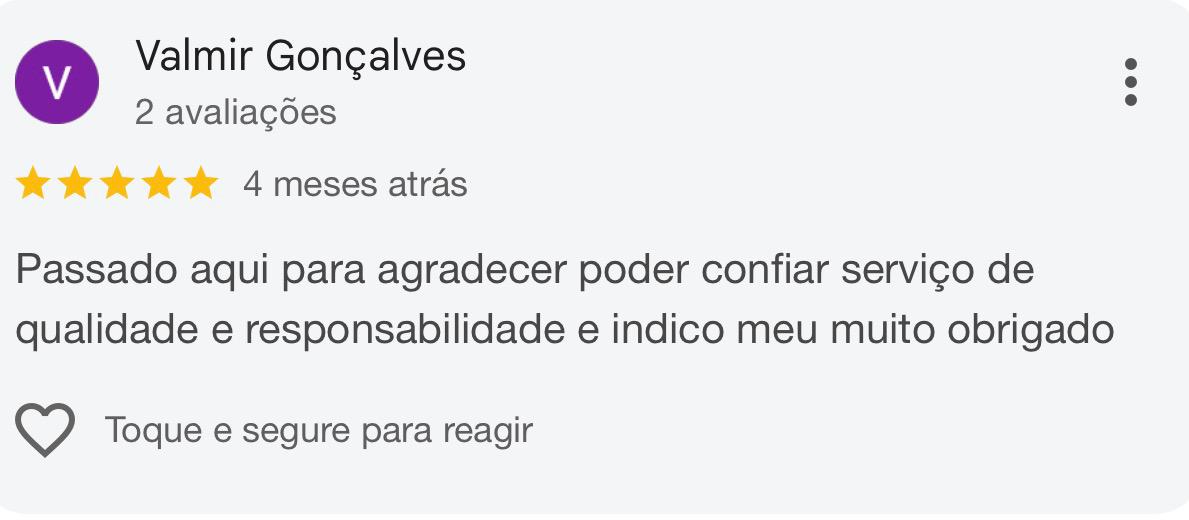 Avaliação Google 4 - Líder Indenizações